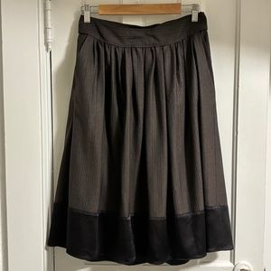 Chloé Brown Wool Midi Skirt (Size F36) EUC